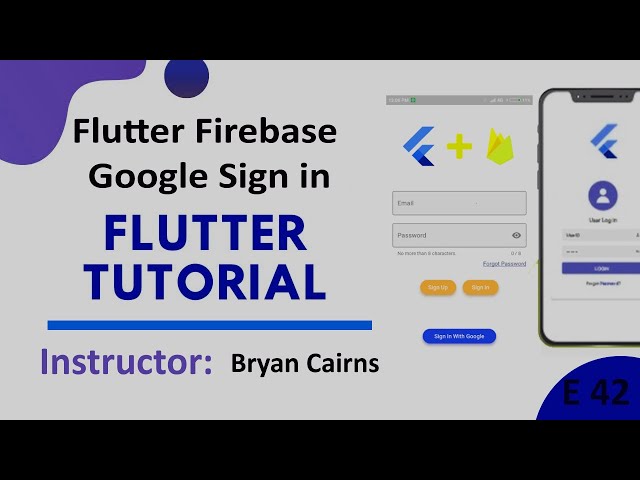 Flutter - 42 Firebase Google Sign in | Flutter Tutorial - Google SignIn With Firebase
