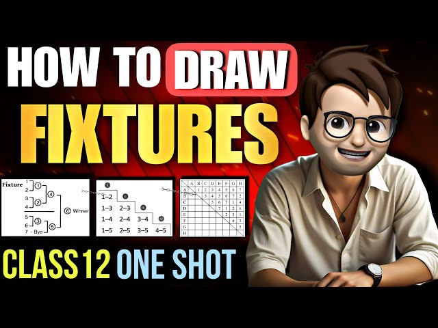 How to Draw Fixtures in Physical Education class12🔥 / How to Draw Fixtures for Quarter / One Shot