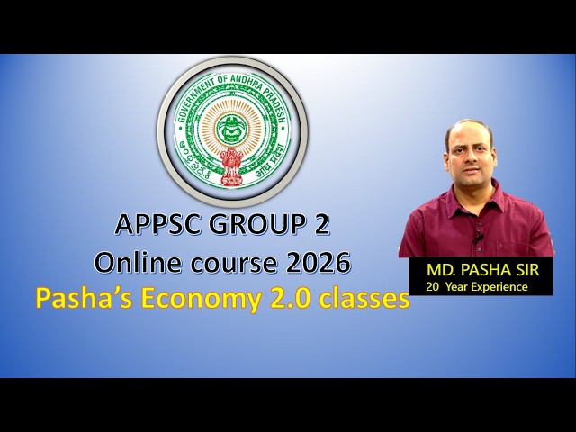 Appsc group 2 Online course By Pasha Sir