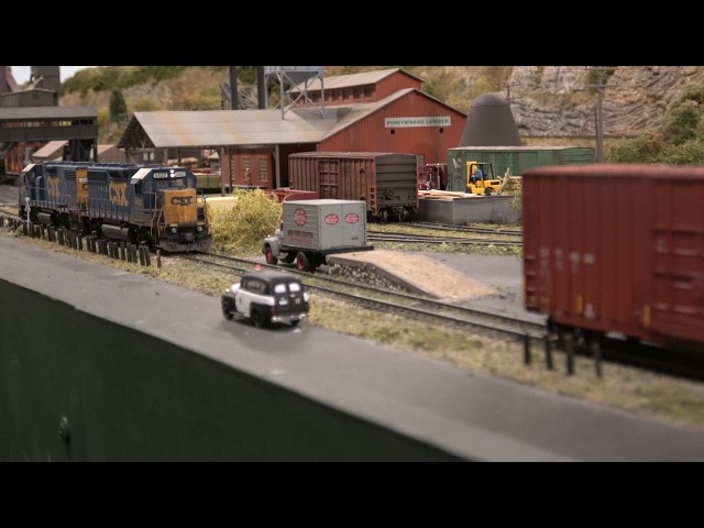 Full Day Of Railroading: The Next Day Part 5. A realistic HO scale train club layout.