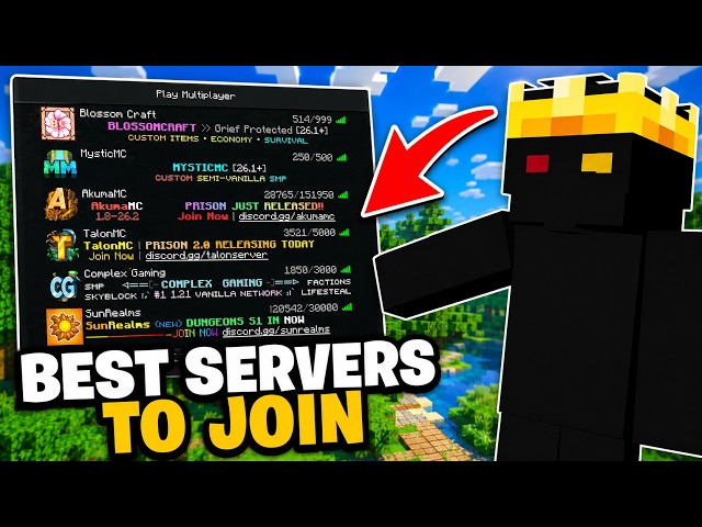 The BEST Minecraft Java Servers To Join Right Now!!!