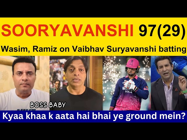 Tanveer Ahmed Shocked on Vaibhav Sooryavanshi batting today IPL | Ramiz Speaks, PAK Media reaction