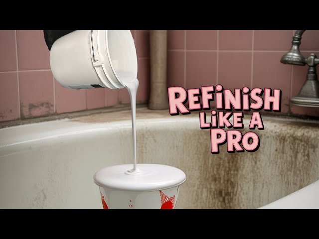 DIY Bathtub Refinishing with ArmoGlaze Kit - Odorless, Durable, and Easy to Apply! Made in the USA