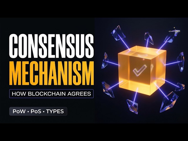 Consensus Mechanism in Blockchain & DLT | PoW, PoS Explained | Double Spending & Network Agreement