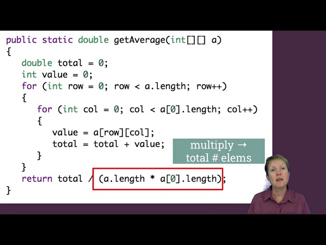 Traversing 2D Arrays (nested loops) Part 1 - Learn to Teach Java:  ArrayLists and 2D Arrays