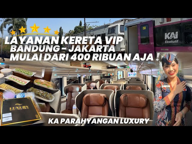 5-STAR SERVICE BANDUNG - JAKARTA TRAIN‼️Riding the Parahyangan Luxury Train is Totally Worth It