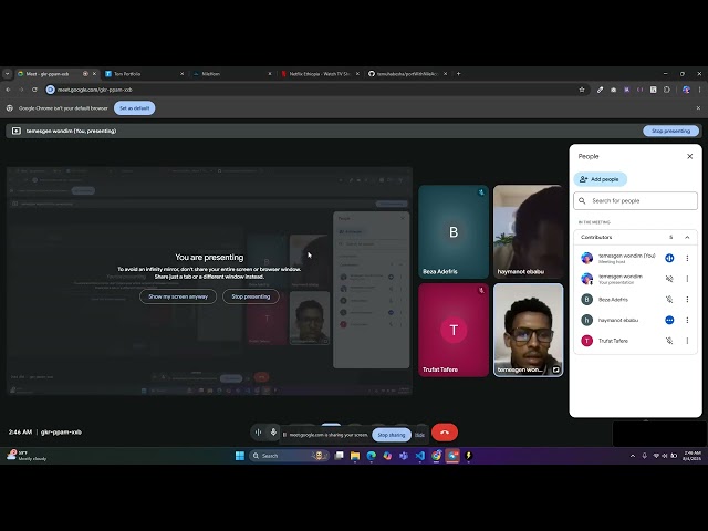 the header component of the portfolio website with react js