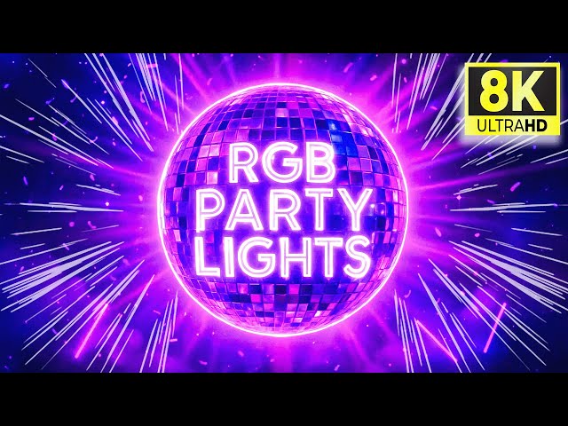 LED RGB Party Lights – Flashing Disco Lights with Dance & Disco Music