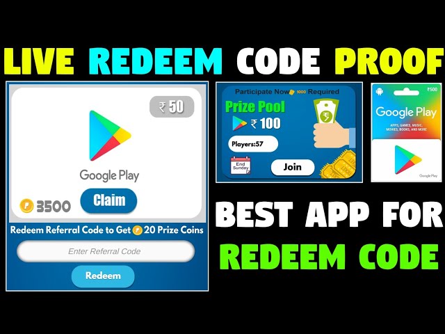 Get Google Play Gift Card Earning App | Play Store Gift Card | Redeem Code App 2021