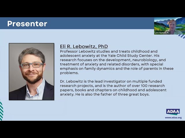 What Parents Can Do to Help Their Children with Anxiety and School Refusal | ADAA Webinar