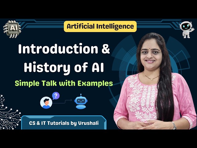 AI 1: Introduction to Artificial Intelligence | History & Real-Life Examples ⭐