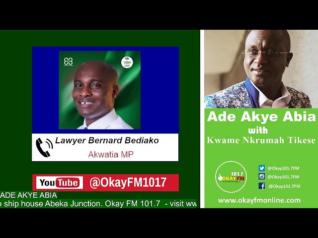Ade Akye Abia con Kwame Nkrumah Tikese en Okay 101.7 Fm (20/08/2026)