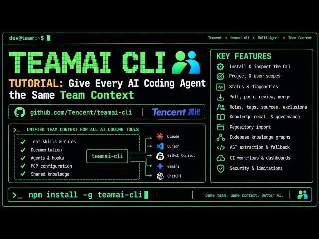 TeamAI CLI Tutorial: Give Every AI Coding Agent the Same Team Context