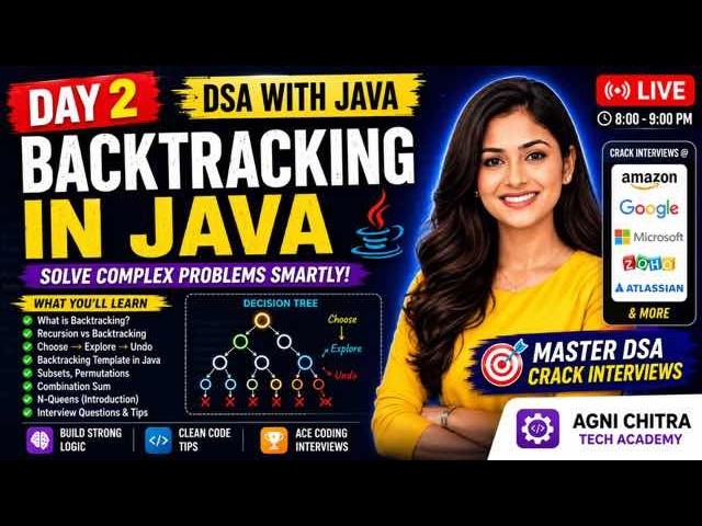 Java DSA Day 2 | Backtracking in Java Explained with Easy Examples | Tamil | Live
