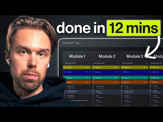 How To Create an Online Course With AI in 12 Minutes (Beginner Guide)