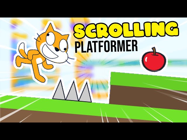 How to make a SCROLLING PLATFORMER in SCRATCH | Tutorial