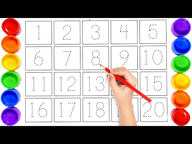 Counting Numbers 1  to 20, ABC & 2D Shapes | Exciting Early Learning for Kids