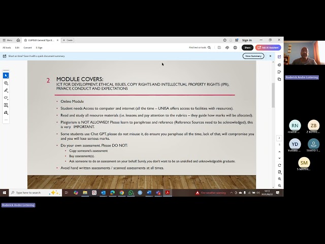 Tips and guidelines for EUP1501 at Unisa