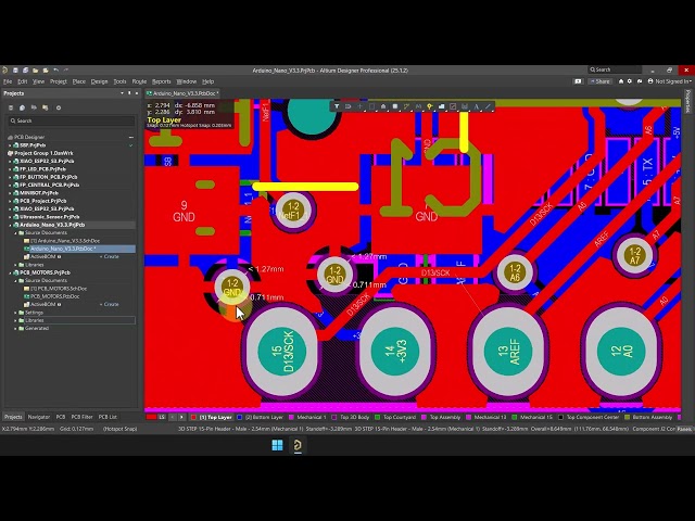 49. Arduino Nano in Altium Designer - PCB Routing Part 16