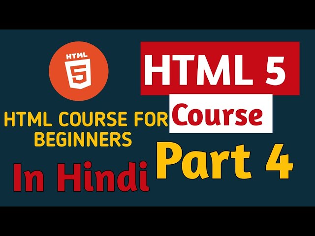 Complete HTML5 Course Part 4 | Basic of HTML 5| In Hindi |Tech Supreeth
