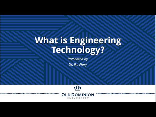 What is Engineering Technology?