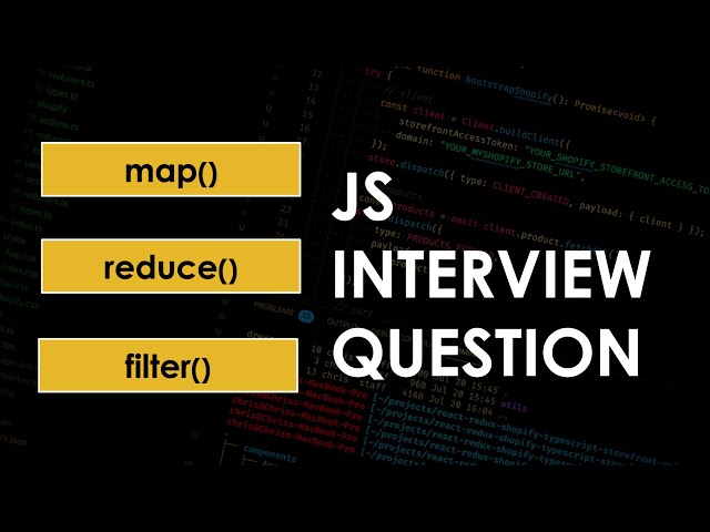 map(), reduce(), filter() | Java Script interview questions