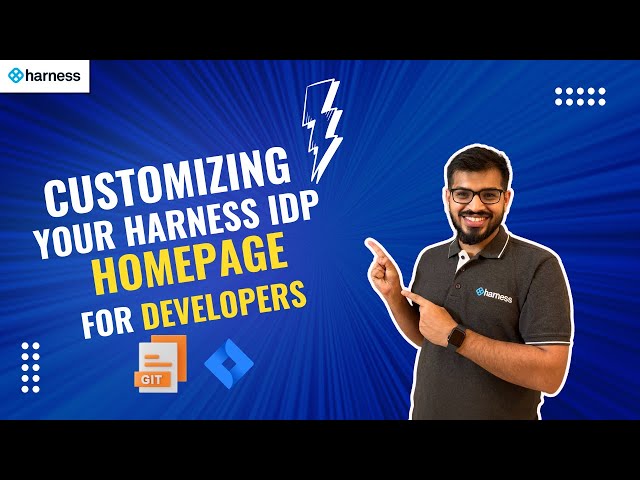 Harness IDP Homepage Customizations