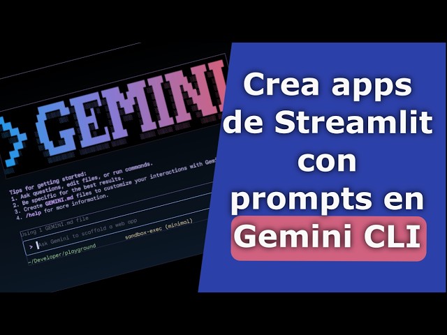 Create Streamlit Apps Faster with GeminiCLI (Basic Tutorial)