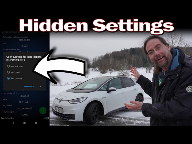 VW Id.3 with OBD Eleven - Change hidden settings