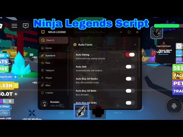 Roblox Ninja Legends Script Auto Farm (Best Script)