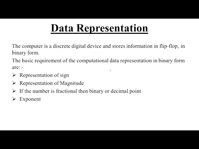 Data Representation (Hindi)