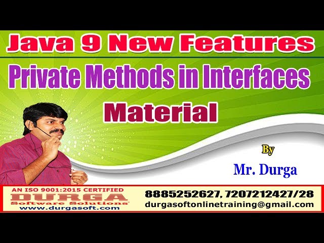 Download Java 9 New Features: Private Methods in Interfaces Material