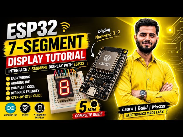 ESP32 7-Segment Display Tutorial | Interface 7-Segment Display with ESP32 (Arduino IDE)