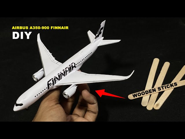 Build my own Airbus A350-900 Finnair / airplane model