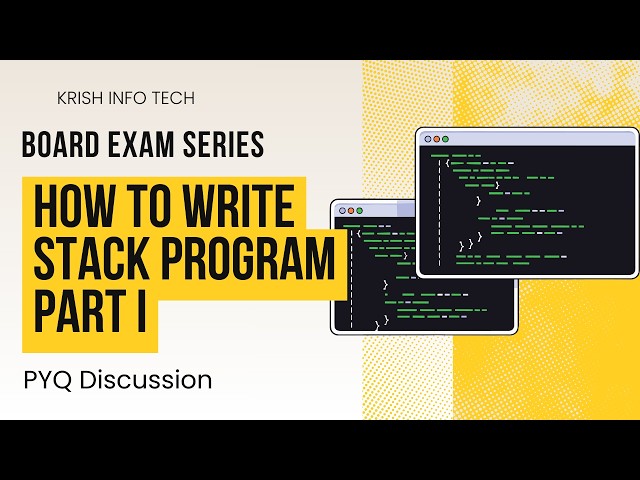 CBSE CLASS 12 CS || Stack PYQ || How to write Stack based question || Part 1