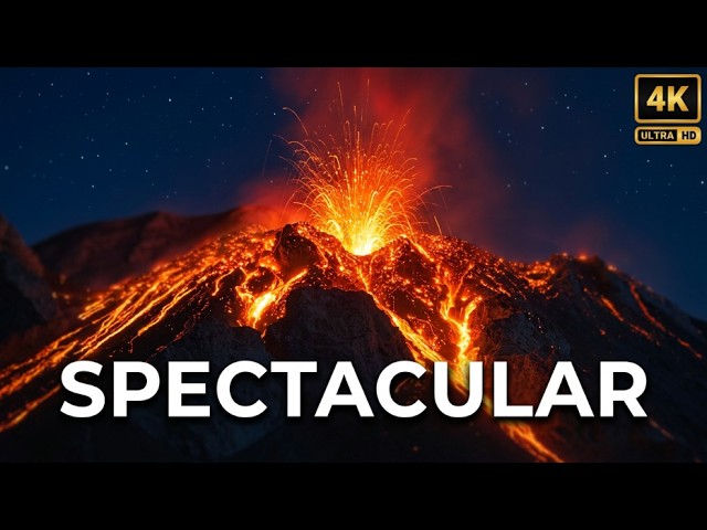 Spectacular Volcano Eruptions Relaxation Video | Scary Volcanic Eruption Compilation