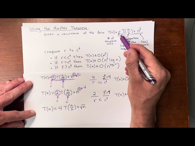 Using the Master Theorem