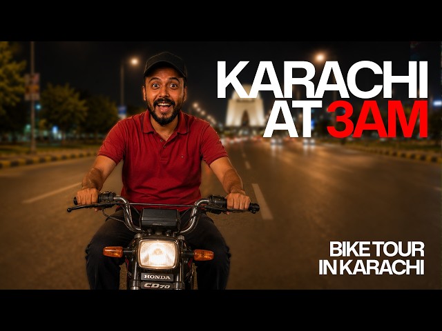 Karachi at 3 AM | The City That Never Sleeps | Solo Bike Tour