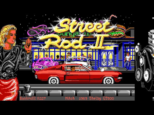 Street Rod 2 - longplay - California Dreams, 1991 - PC / DOS  - American muscle cars racing