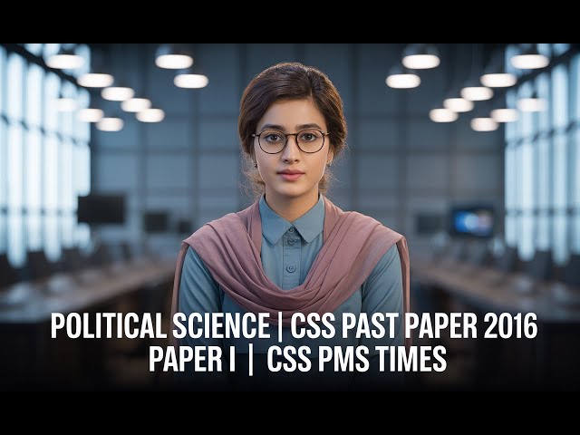 POLITICAL SCIENCE |  CSS PAST PAPER 2016 | PAPER I | CSS PMS TIMES
