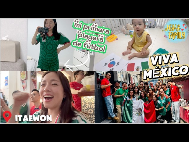 Korean girl wearing a MEXICO jersey in KOREA for the match 🫢 I'm scared 😳 #mexicorea #worldcup