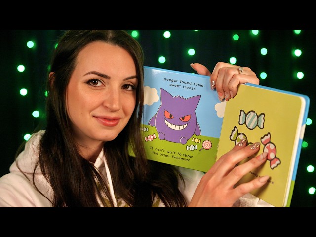 ASMR Sensory Books with Long Nail Scratching, Tapping, and Reading (soft spoken)