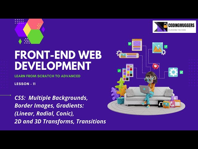 CSS: Multiple Background, Border Image, Linear Gradient, Transform, Transition || @Codingmuggers