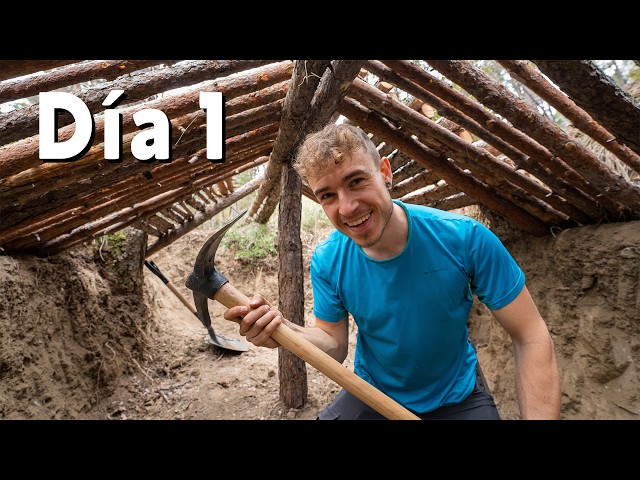 CONSTRUYO un REFUGIO SECRETO 🤫 (DIA 1)