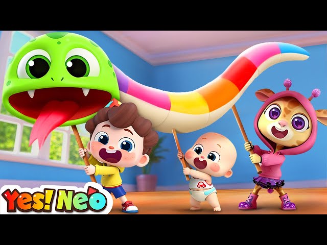 I'm A Snake🐍| Learn Colors with Snakes | Learn Dinosaurs | Nursery Rhyme & Kids Song | Yes! Neo