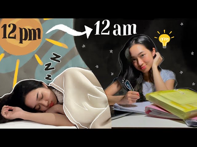 STUDY SCHEDULE for NIGHT OWLS who wake up in the afternoon 🦉🌛