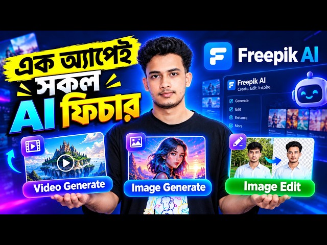 Freepik AI Bangla Review | Image Generate, Edit & Video Generate All-in-One - ২০২৬