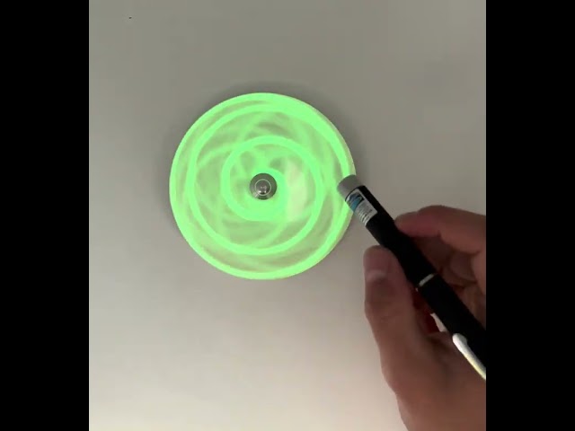 PhoTOP - phosphoreszierender Kreisel - mit UV-Licht Stift