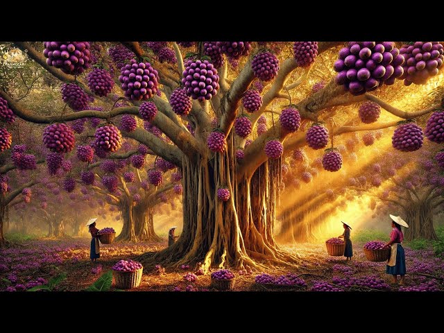 Brazilian Farmers Harvest & Process Tons of Jabuticaba Fruit in 2024!