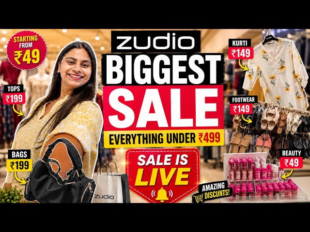 Zudio Sale 2026 | Biggest Zudio Sale | Everything Under ₹499 😍 | Zudio Shopping Vlog | Delhi